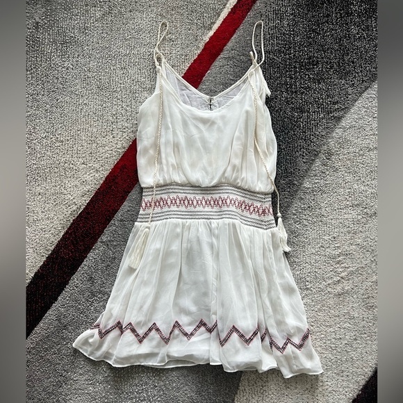 Free People White Embroidered Sleeveless Mini Dress - Picture 5 of 5